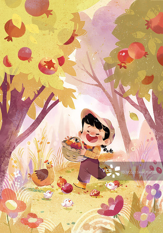 收获的喜悦图片素材