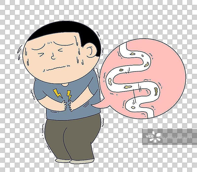 元素：肠胃炎患者图片素材