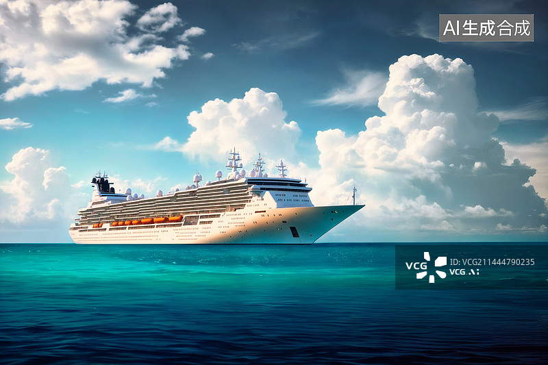 【AI数字艺术】游艇生活图片素材