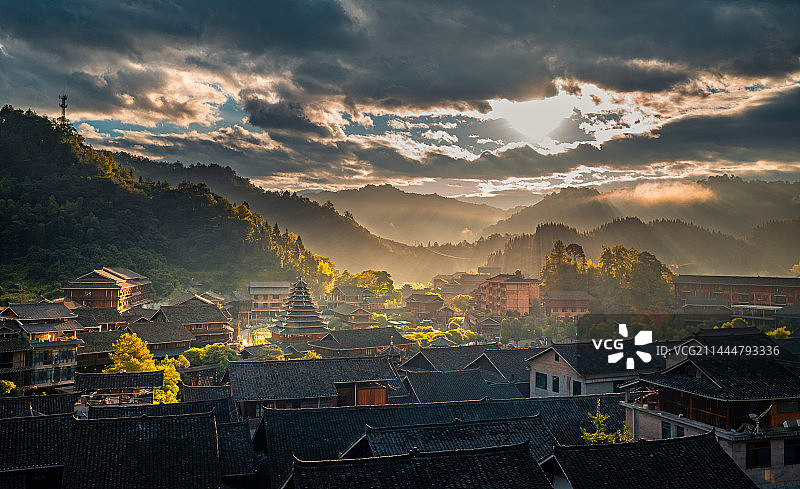 湖南皇都侗寨图片素材