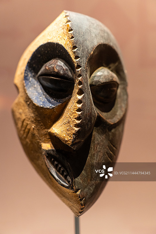 山西大同市博物馆扭面面具图片素材
