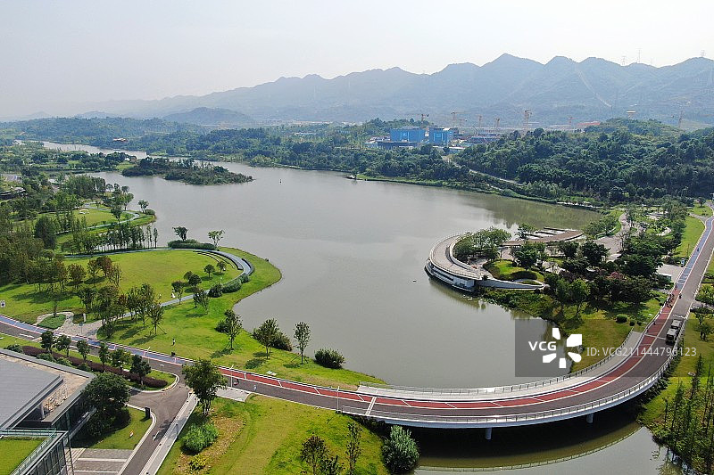 重庆两江新区明月湖图片素材