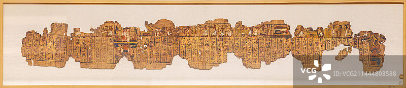 意大利都灵埃及博物馆藏《亡灵书》 古埃及晚王国时期文物图片素材