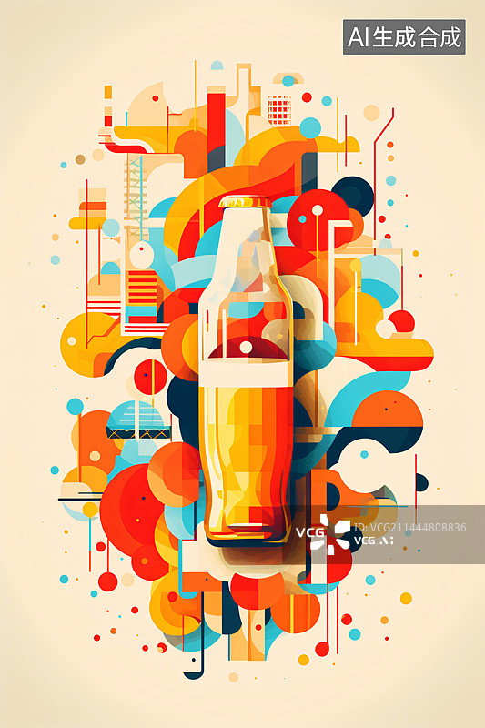 【AI数字艺术】啤酒节插画海报图片素材