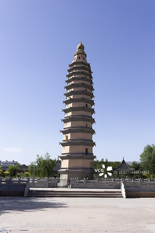宁夏银川市永宁县李俊镇多宝塔图片素材