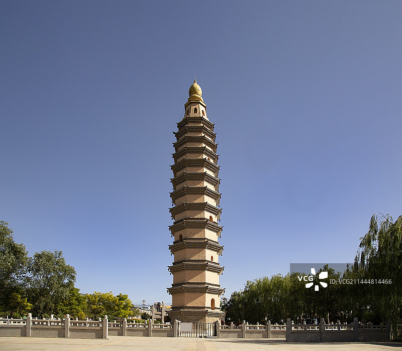 宁夏银川市永宁县李俊镇多宝塔图片素材