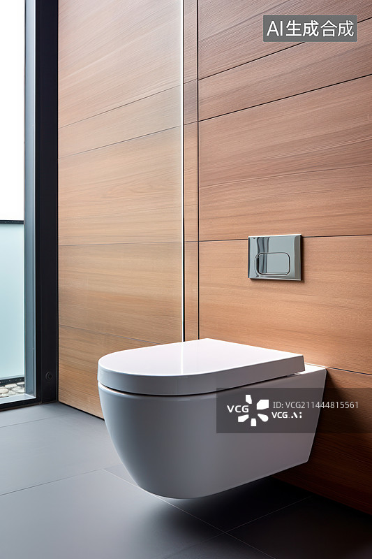 【AI数字艺术】现代极简卫生间室内设计图片素材