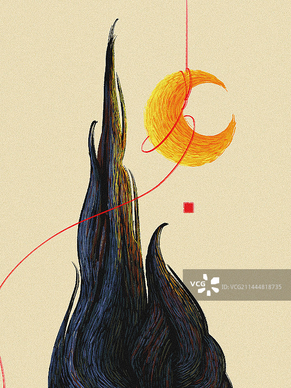 星月夜图片素材