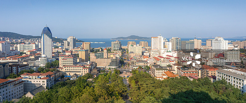 俯瞰威海·刘公岛图片素材