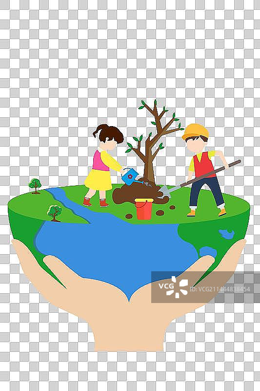 植树节图片素材