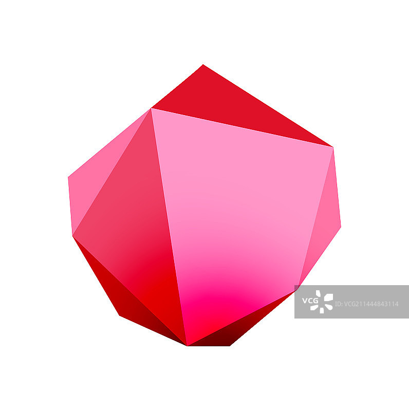 抽象低聚石设计几何三维图片素材