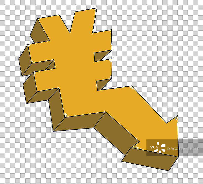 元素：货币贬值图片素材