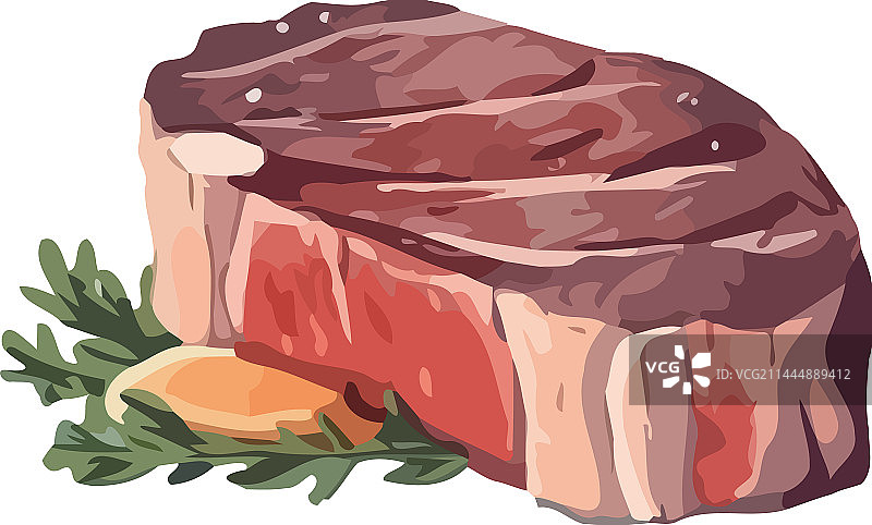 新鲜烹饪的美食牛肉图片素材