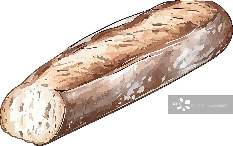 新鲜法棍面包美食图片素材