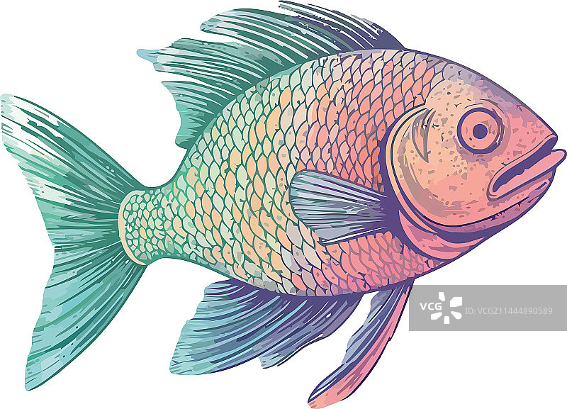 水下动态多色鱼图片素材