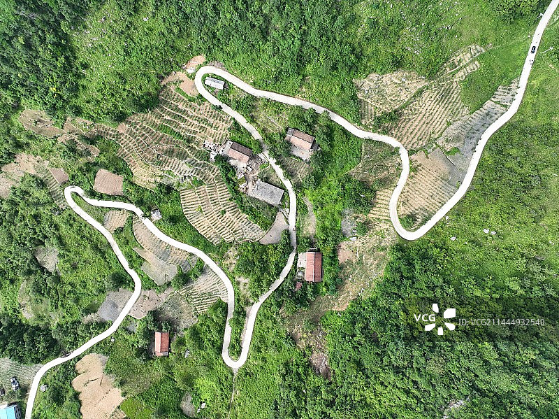 静静的普陀     一个古老的村子，背靠海殿图片素材