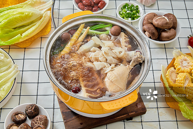 菌汤火锅图片素材