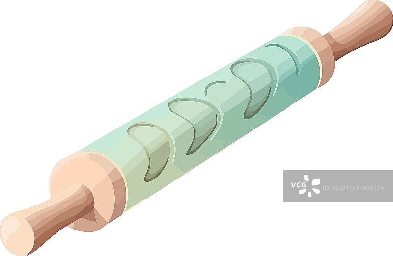 乡村风格的家用擀面杖图片素材