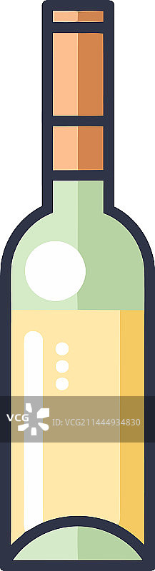 葡萄酒瓶图标图片素材