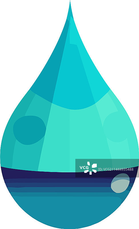 水面上的露珠倒影图片素材