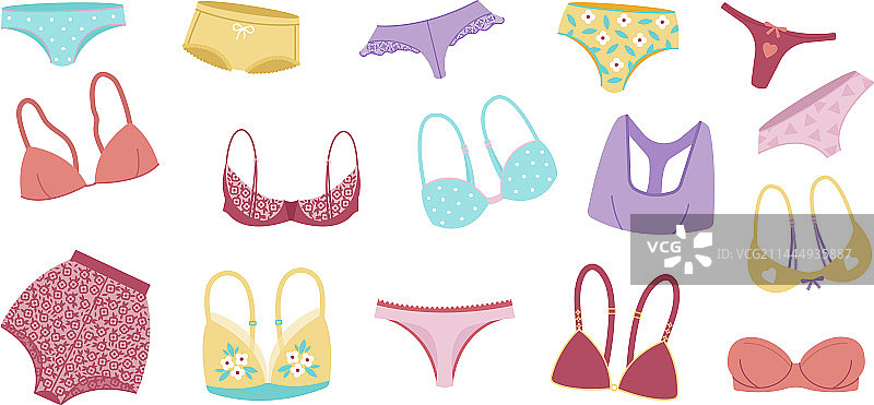 卡通女性内衣图片素材