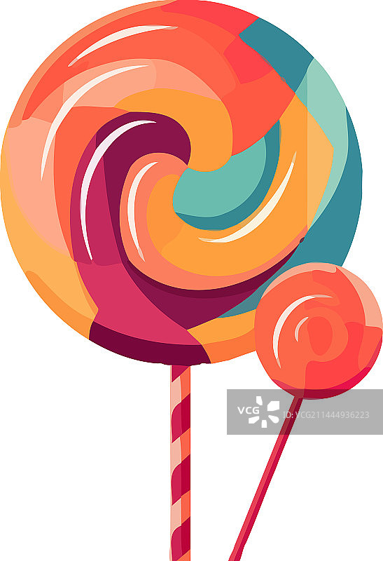 棒棒糖螺旋糖果趣味符号图片素材