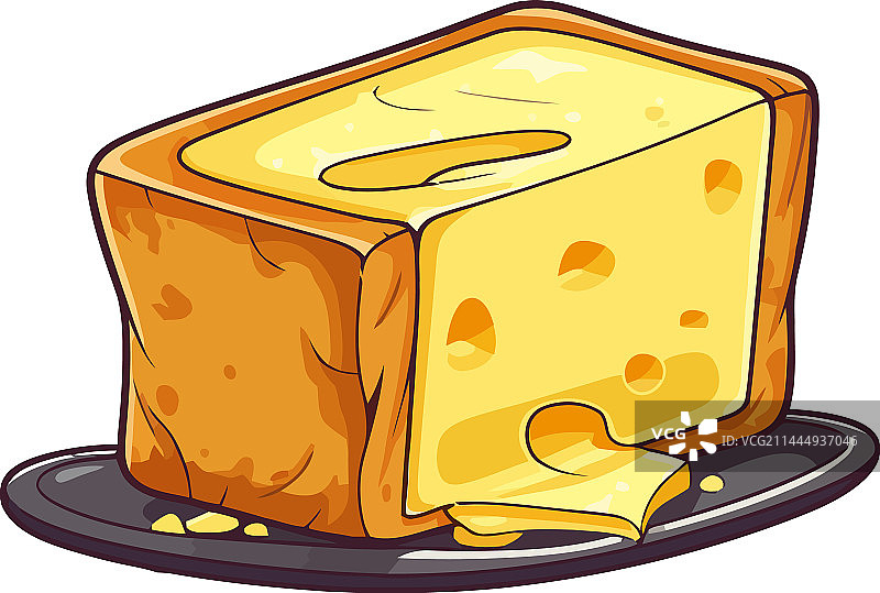 盘子里新鲜的美食奶酪片图片素材