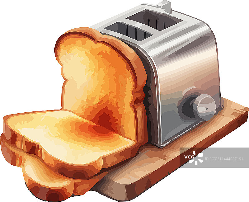 新鲜的热早餐吐司图片素材