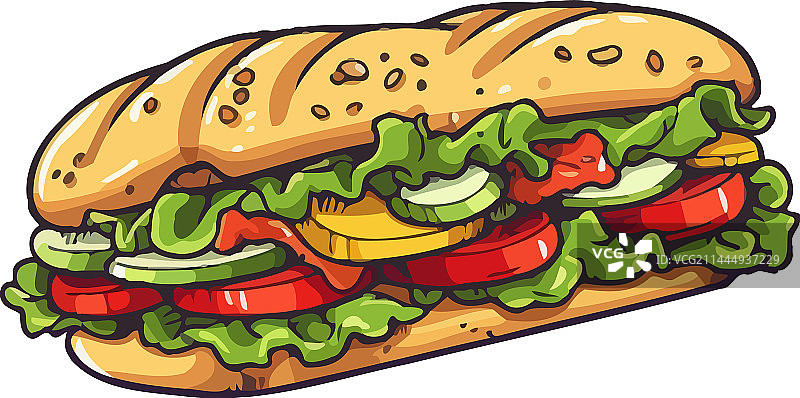 烤三明治配新鲜番茄沙拉图片素材