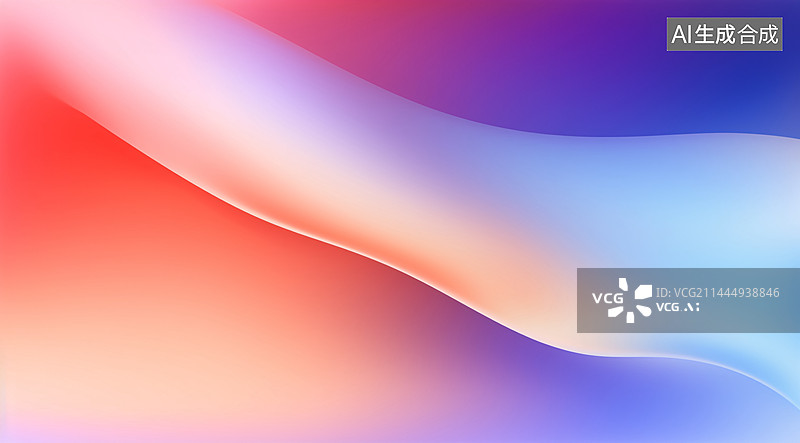 【AI数字艺术】抽象现代图形流体形状3D背景，彩色渐变色彩设计概念图片素材