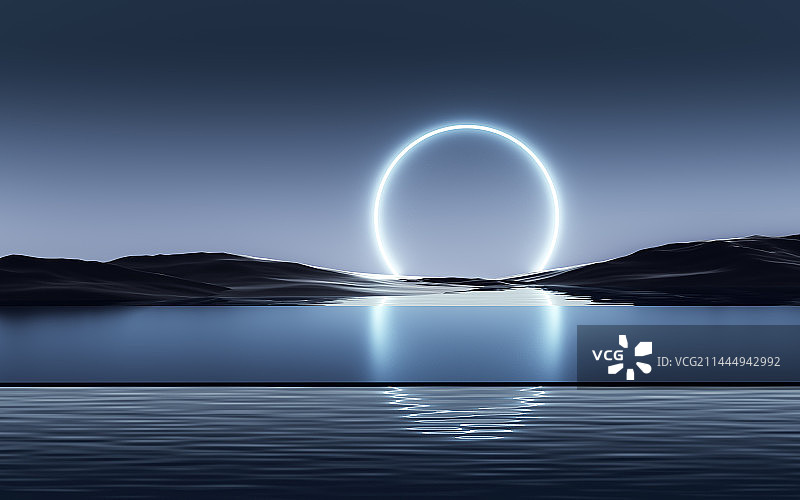 科技感纯净风格展台_汽车广告背景图图片素材