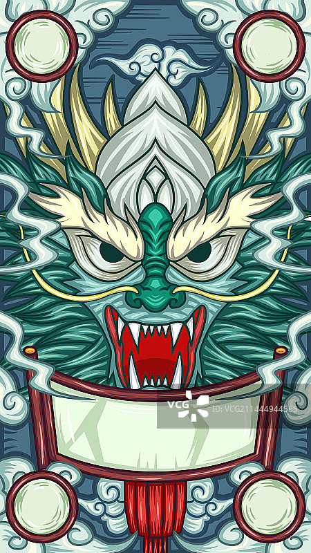 国朝插画——龙子负屃图片素材