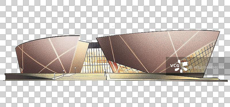 河南郑州城市地标现代建筑郑州大剧院元素图片素材