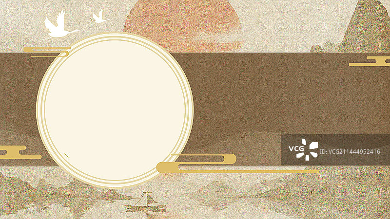 国风古典纹理痕迹插画背景图片素材