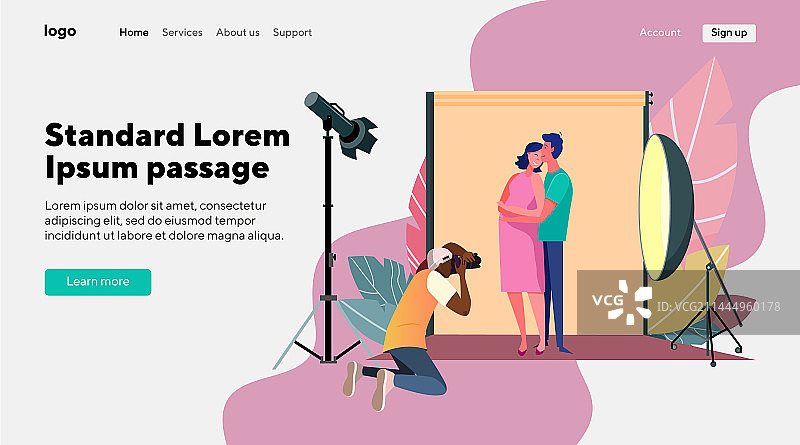 摄影师拍摄孕妇照图片素材