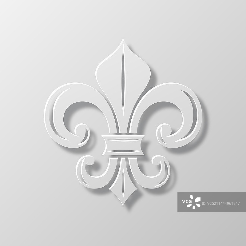 逼真质感的3D百合花纸艺图片素材