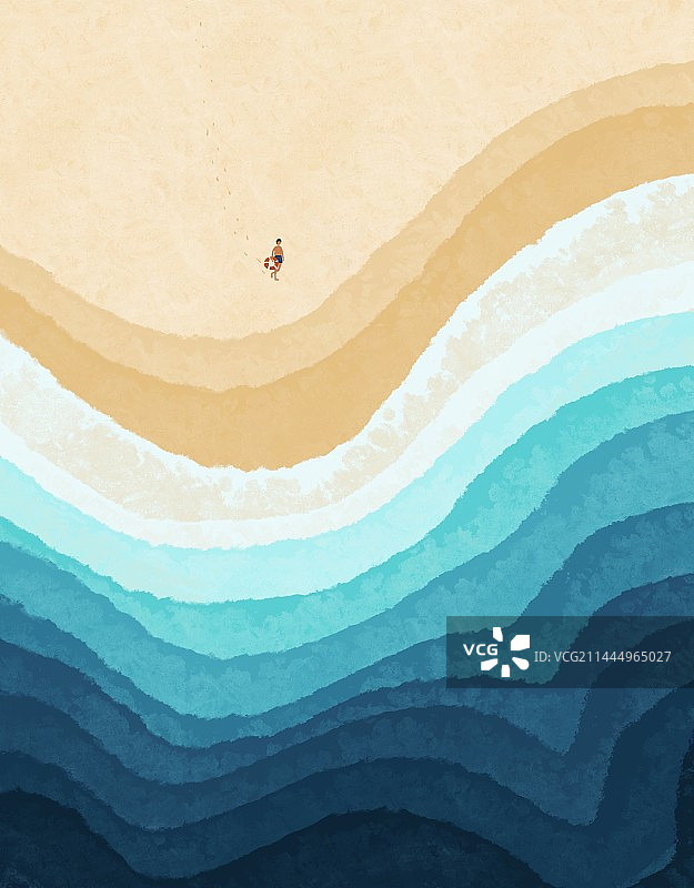 海滩上的人图片素材