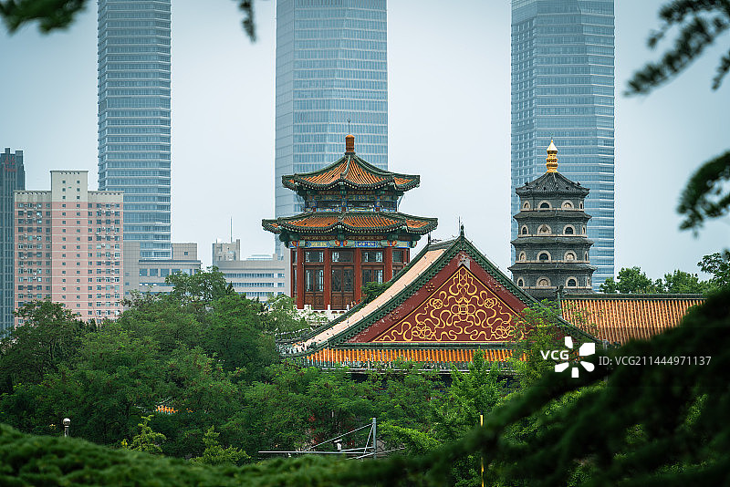 青岛湛山寺图片素材