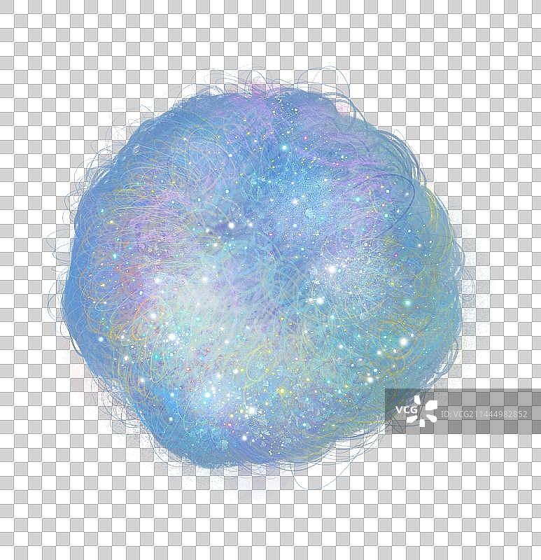 迷幻色星云云朵星星元素图片素材