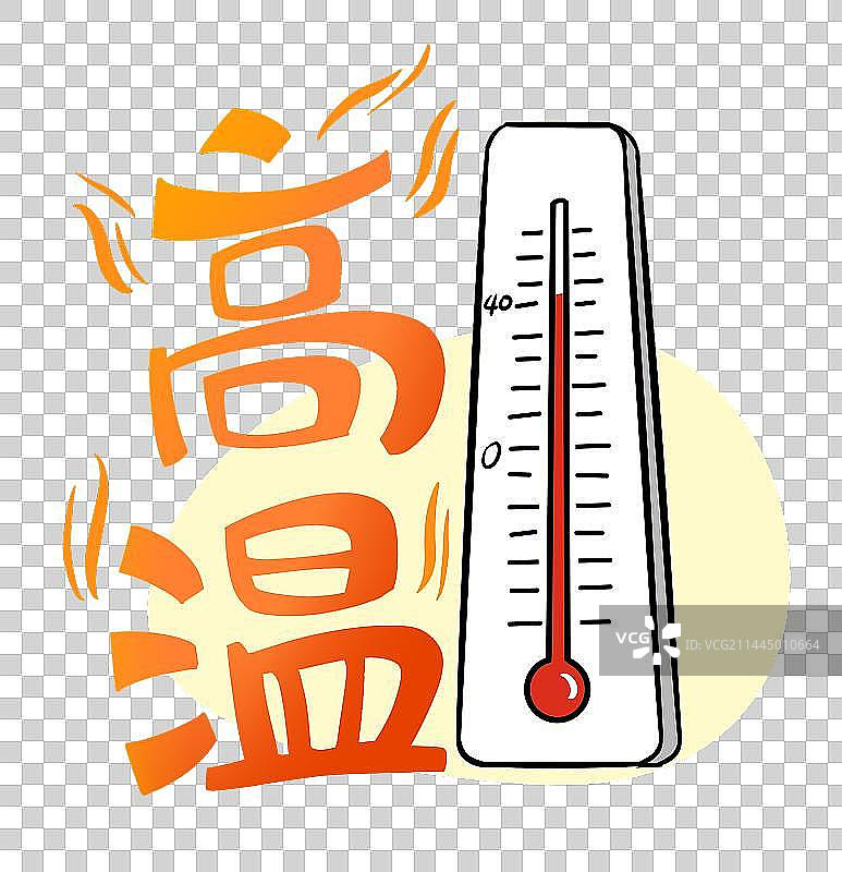 高温与温度计图片素材