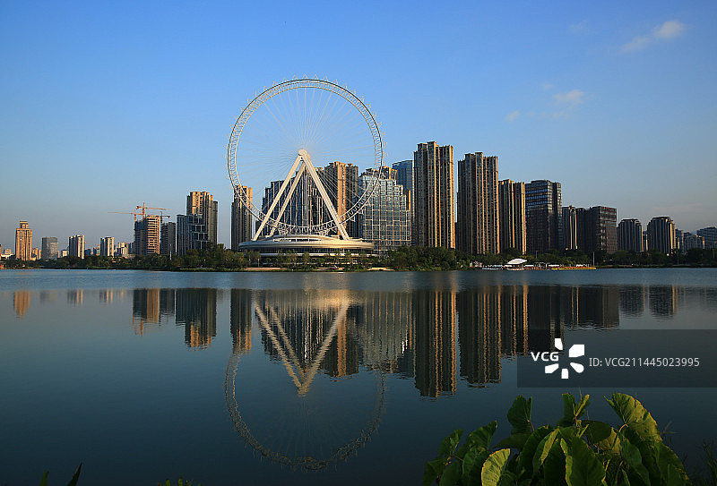 福州晋安湖风光图片素材