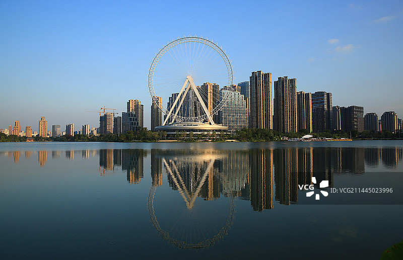 福州晋安湖风光图片素材