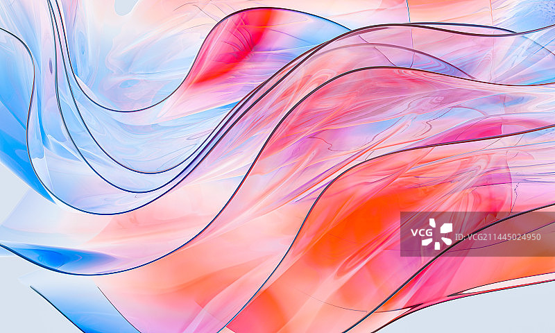 三维渲染的玻璃质感布料壁纸图片素材