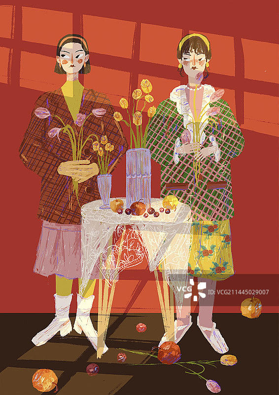 和姐妹一起拍的闺蜜照图片素材