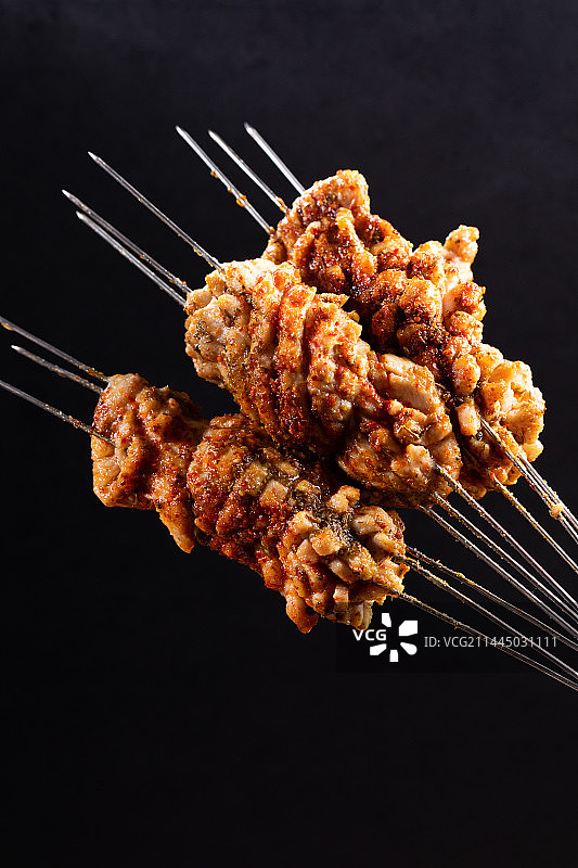 徐州特色烧烤 烤油腰图片素材