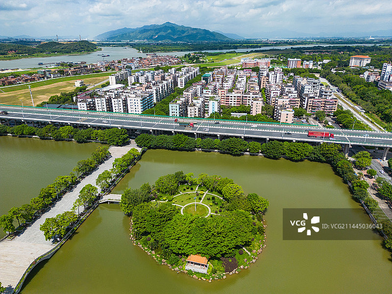 佛山三水文塔公园图片素材