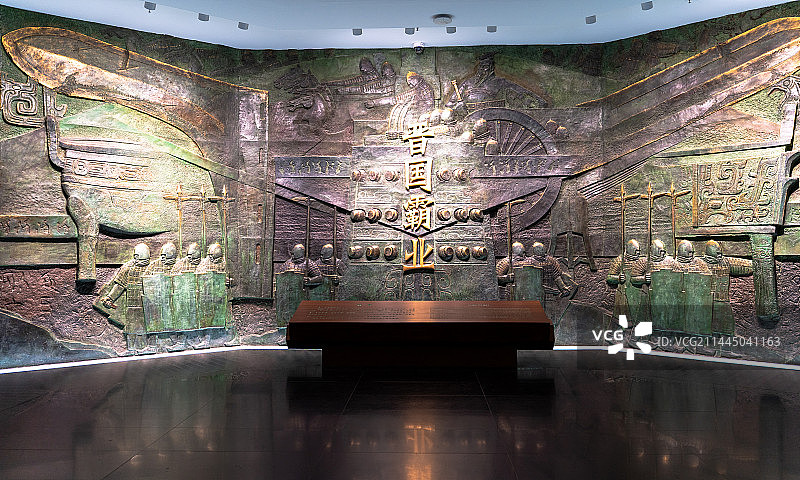 山西博物院展厅入口图片素材