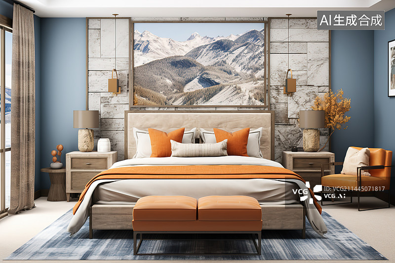 【AI数字艺术】室内设计样板房家居设计图片素材