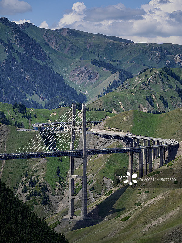 果子沟大桥图片素材