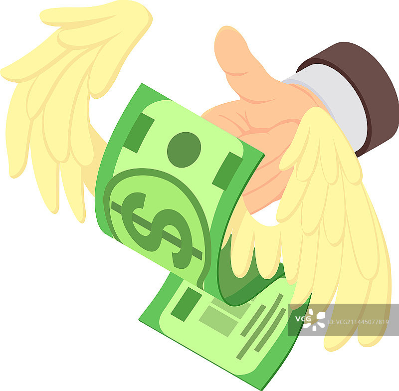 启动融资等距手图标图片素材